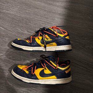 Off-White x Nike Dunk Low "University Gold" (Michigan) - CT0856-700 - Size US 10